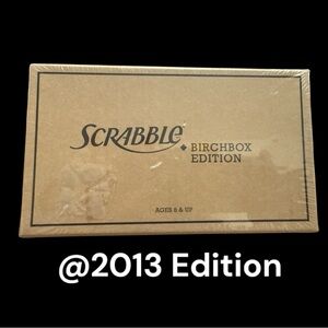 Rare Scrabble Birchbox Edition @2013